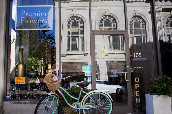 The exterior of Premier Flowers at 10 North Second Street. (Renier Otto)