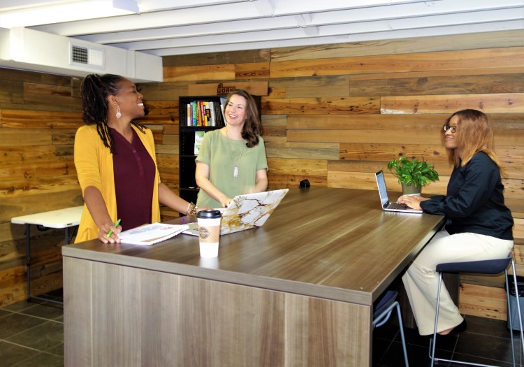Staff at EPIcenter, located inside Cowork Memphis at 902 Cooper Street, help entrepreneurs conceive, launch and scale businesses. The organization is one of several working in Memphis to connect startups with investors and create a robust entrepreneurial ecosystem. (Aisling Maki)