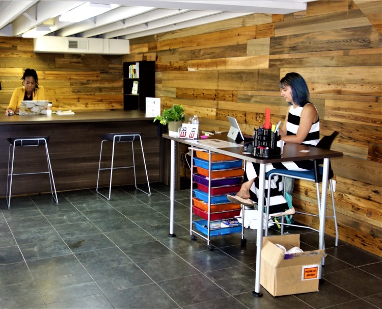 Staff at EPIcenter, located inside Cowork Memphis at 902 Cooper Street, help entrepreneurs conceive, launch and scale businesses. The organization is one of several working in Memphis to connect startups with investors and create a robust entrepreneurial ecosystem. (Aisling Maki)