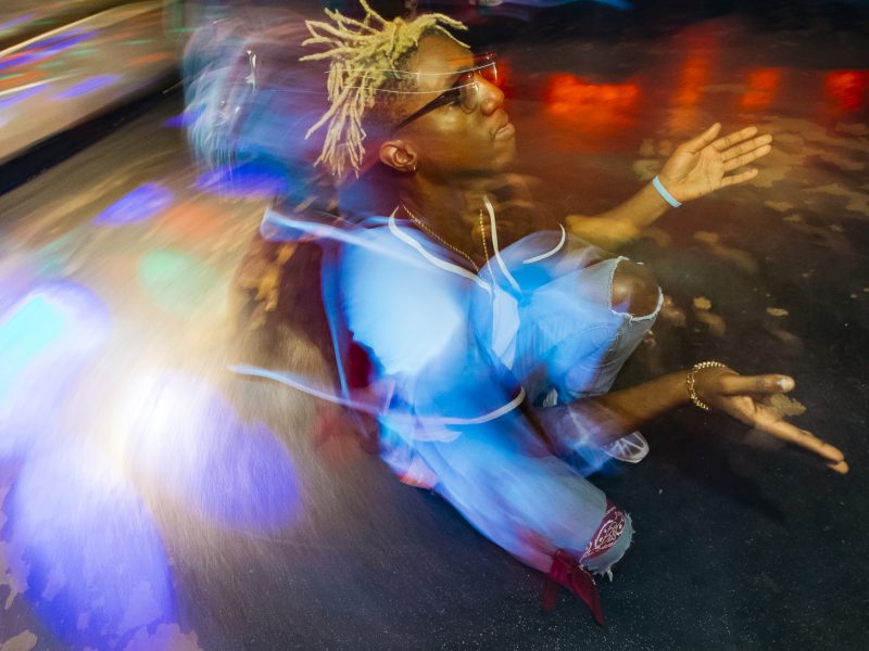 Club patrons dance and vogue as part of a Kiki Ball at Club Memphis.