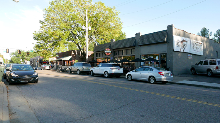 The Captain Harris house sits directly across from the Young Avenue Deli, a popular bar and nightclub. "You've got to look at the location and the property," said Debbie Sowell, a real estate agent.