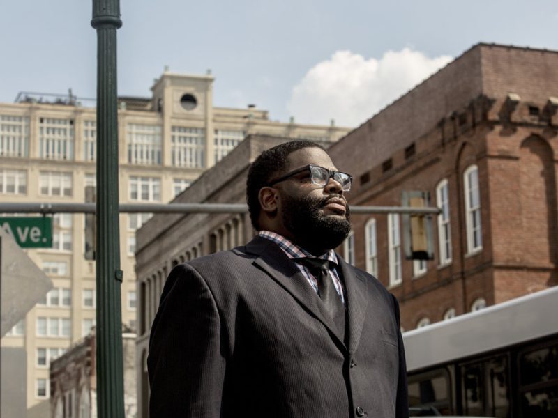 Darrell Cobbins, president and principal broker at Universal Commercial Real Estate, LLC, near his office in Downtown Memphis.