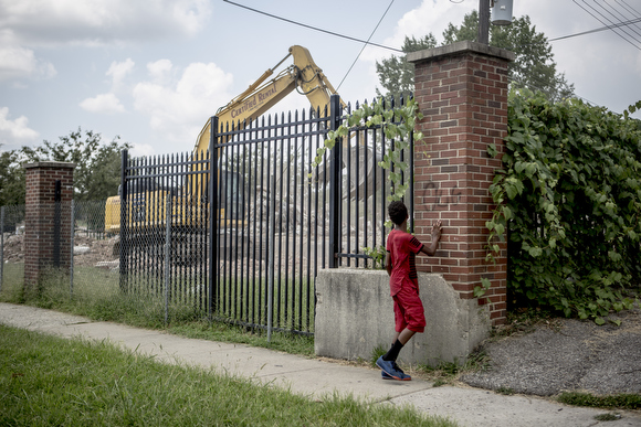The demolition of Foote Homes began in July.