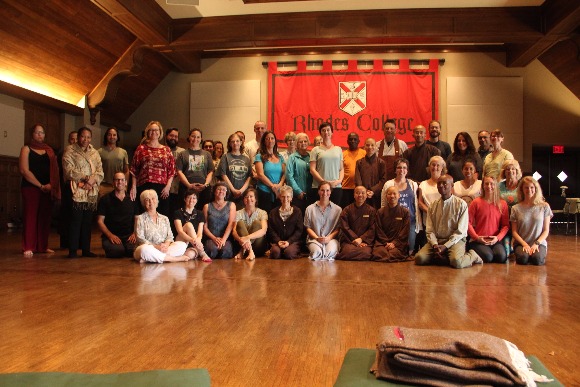 Memphians join monastics at the Rhodes Day of Mindfulness.