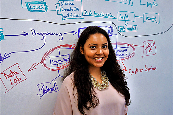 Cinthya Bolanos, a rising sophomore at Rhodes College, spent the summer break at Regional One Health Care's Innovation Center, where she worked to create a culture of innovation in the hospital.  