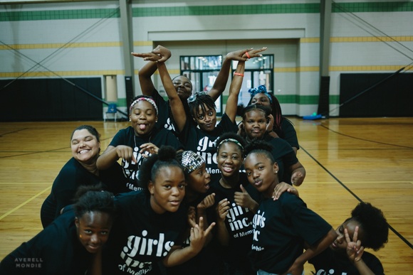 Participants of the Bold Futures summer program strike a pose.
