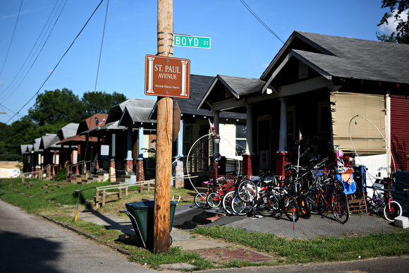 A view of the St. Paul Avenue Historic District.