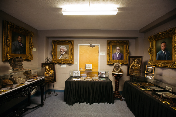 The interior of the African-American history museum that Dr. Carnita Atwater directs.