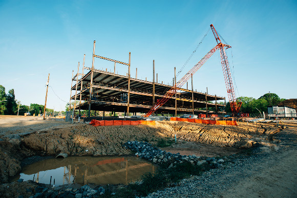 TraVure office and retail development site in the West Poplar District of Germantown, TN,