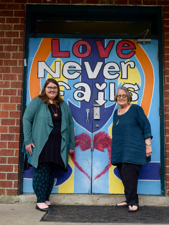 Caritas Village executive director Leslie Barker and founder Onie Johns