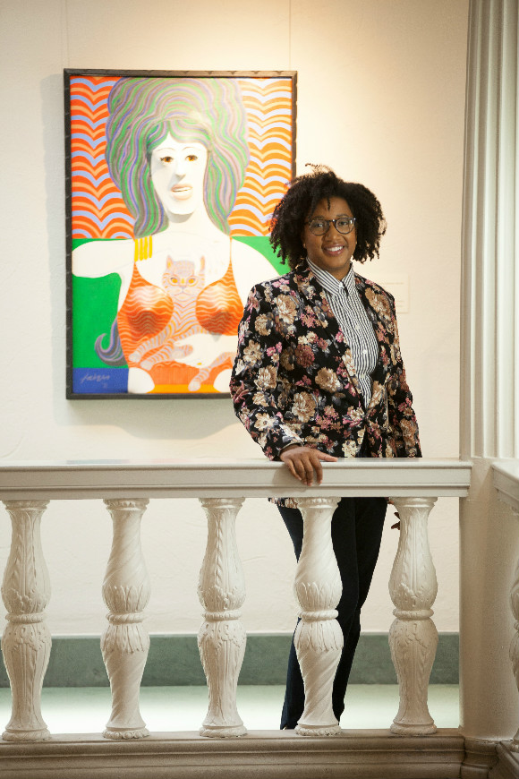 Whitney Hardy, founder and executive director of Young Arts Patrons, at the Memphis Brooks Museum.
