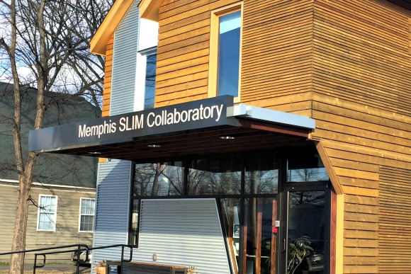 Originally conceived of as a music incubator, the Memphis Slim Collaboratory has evolved to host art exhibitions.