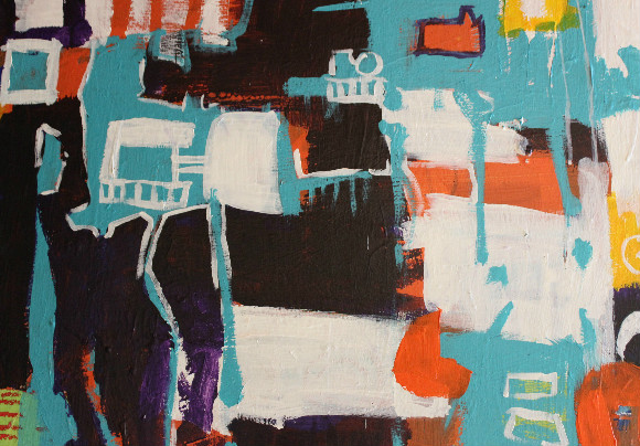 A piece from "She Love", an exhibition by artist Siphne Sylve at Memphis Slim House.