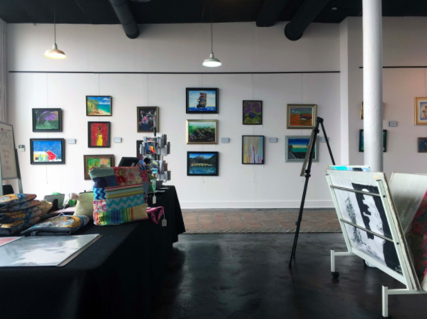 The inside of the HART Gallery in Memphis, located at 645 Marshall Ave. Works on display are for sale as well as handcrafted items and prints.