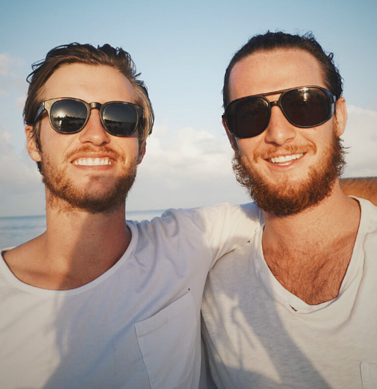 Harry Hill (L) and George Utkov, founder of app "intown".