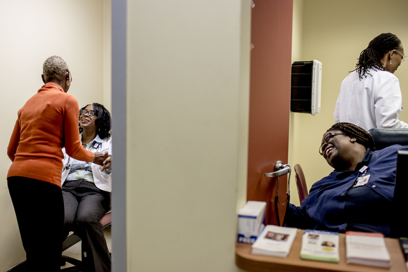 The staff at the Guthrie Primary Care Clinic in Smokey City includes physicians and nurse practitioners for both adult and pediatric patients.