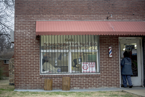 The Handy Spot is a barber shop located in Klondike for over 50 years. It is at 1342 Vollentine Avenue.
