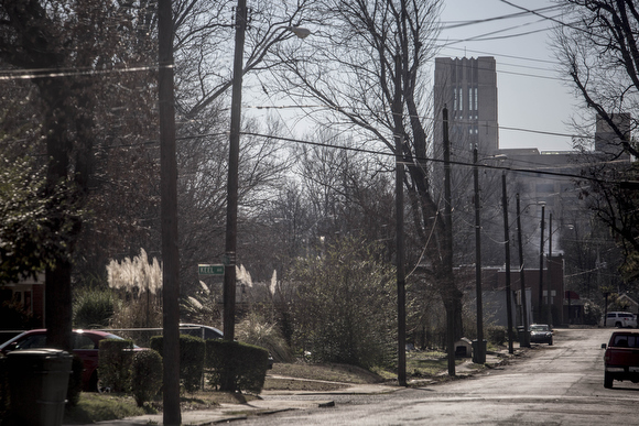 View of Crosstown Concourse from the Klondike neighborhood. (Andrea Morales)