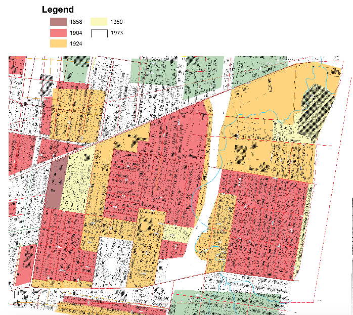 Data collected by the University of Memphis Department of Regional Planning shows that parts of Klondike Smokey City date back to 1858.