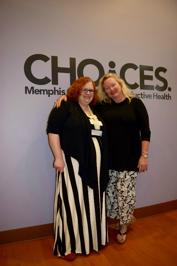 Holly Calvasina (L) and Katy Leopard