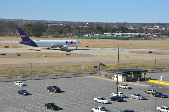 Memphis International Airport near where Flight 705 came to an unexpected stop. (Devin Greaney)