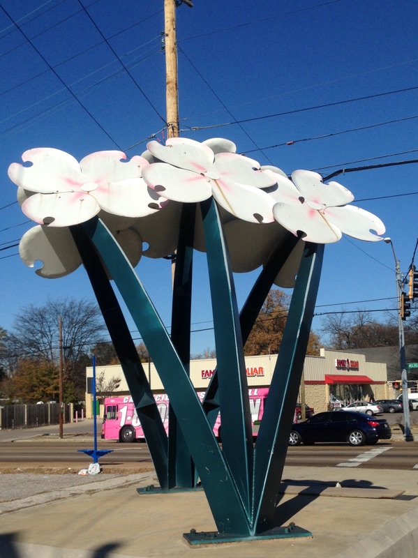 The Dogwood Gateway sculpture marks a new spring for a declining neighborhood.