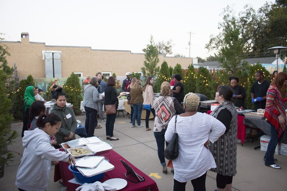 Salih and five other food entrepreneurs from the Binghampton neighborhood sell their homemade fare at the Broad Avenue Art Walk. 