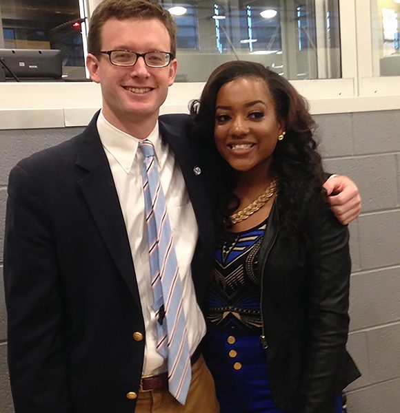 Hardy Farrow with student and LITE social entrepreneur Courtney Richmond