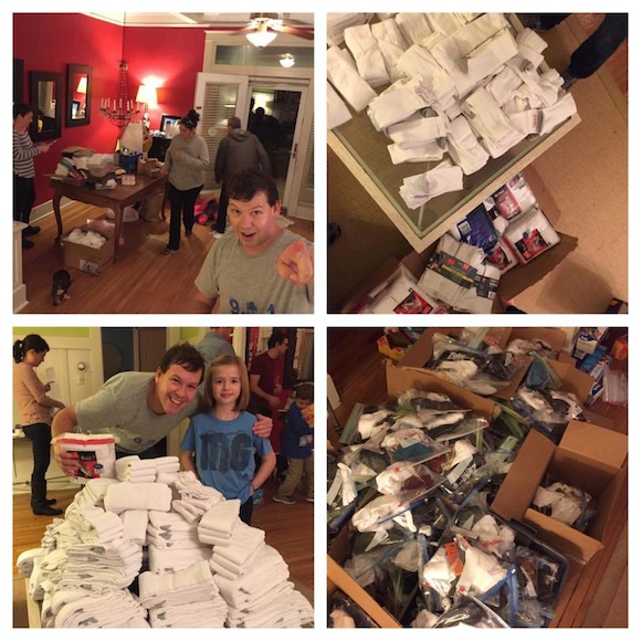 Local blogger, Jeff Hulett, volunteers with Room at The Inn.