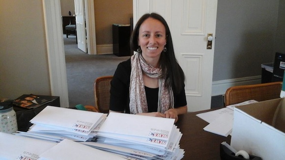 February's featured "Job Seeker" is chronicled completing volunteer tasks.