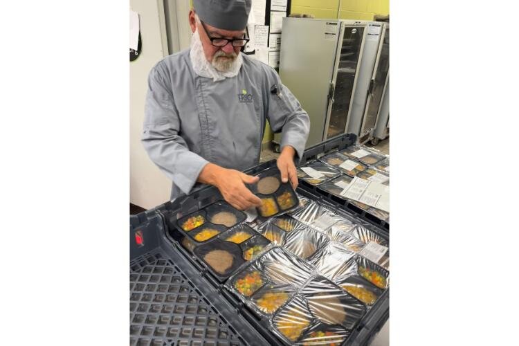 MIFA staff prepare the food delivered to homes Monday through Wednesday and to 14 area congregate sites Monday through Friday.