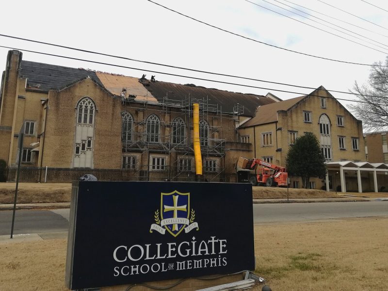The Collegiate School of Memphis pictured here in 2020, and an ABC grant recipient in 2024.