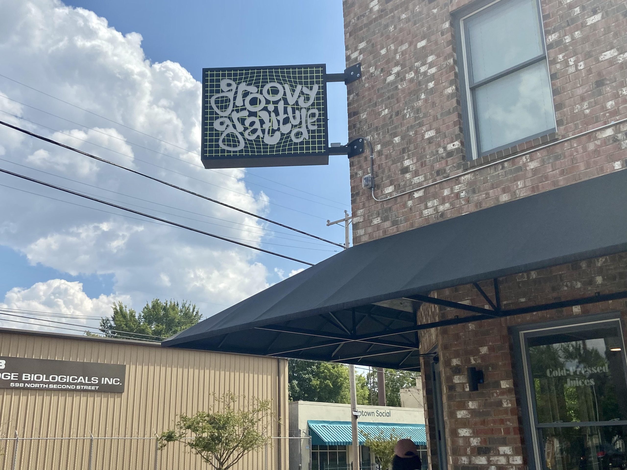 The outside of Groovy Gratitude. (Photo taken by Danica Wilks)