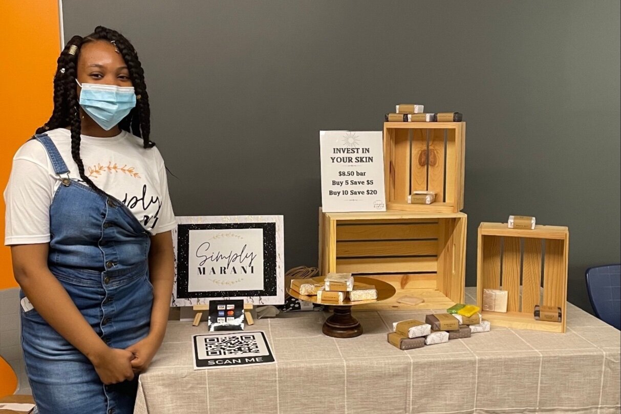 Megan Flowers launched her skincare business with the help of the Autozone Youth Creative Entrepreneurship Residency Program. (Photo: LITE Memphis)