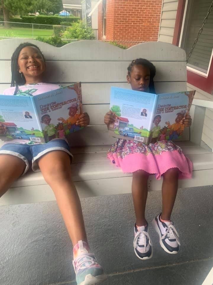 “With an emphasis on homeownership, family, and learning basic construction skills, the [Dwayne, the Contractor] series is based on home improvement projects and new construction,” says Jones.