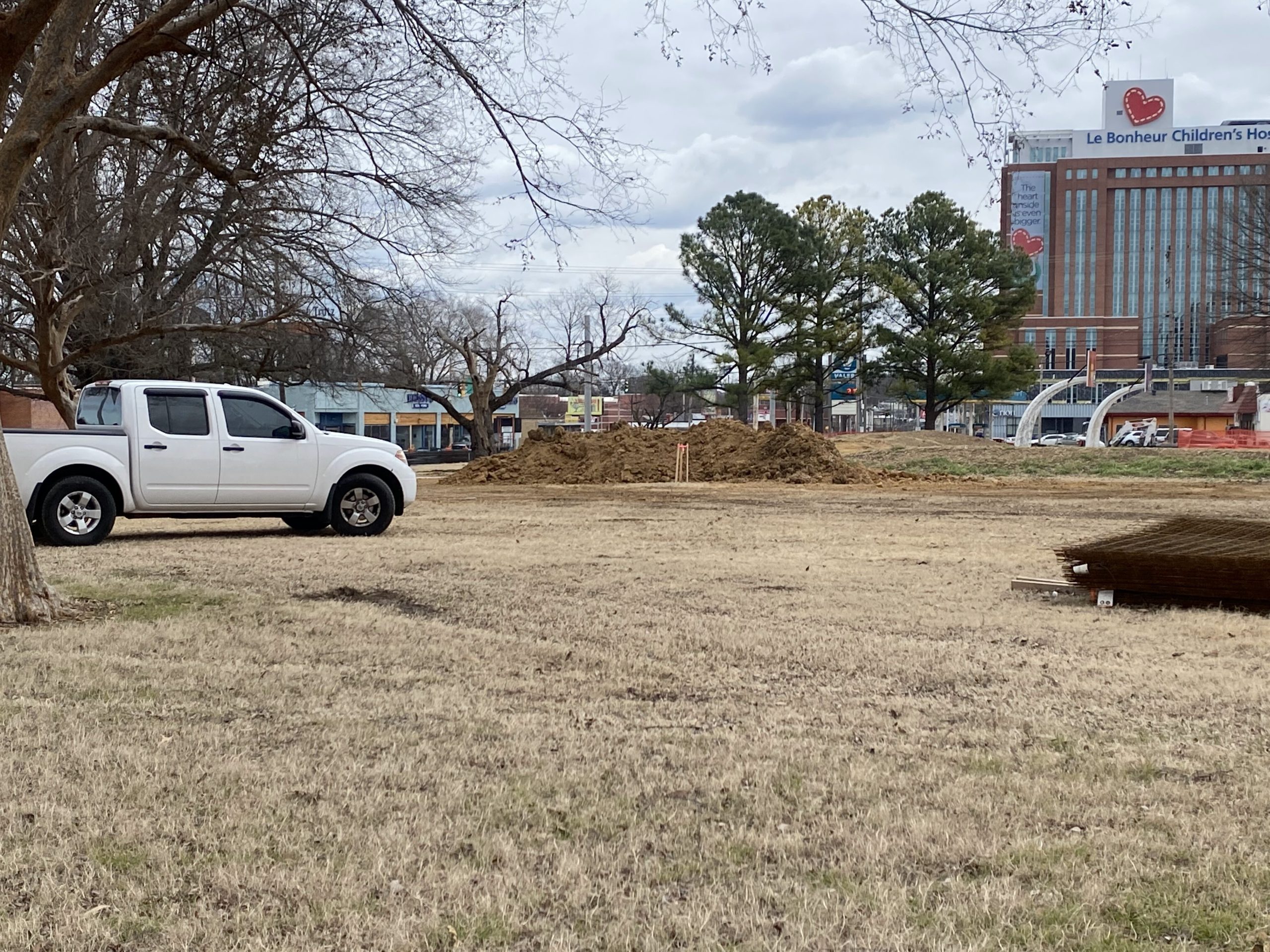 Morris Park sits at the intersection of Poplar and Manassas, across the street from LeBonheur. (Shelia Williams)