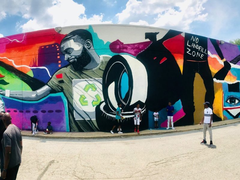 Mural by Jamond Bullocks in Frayser, part of Urban Art Commission's "Stand Up for Our Streets" project in 2019. (submitted)