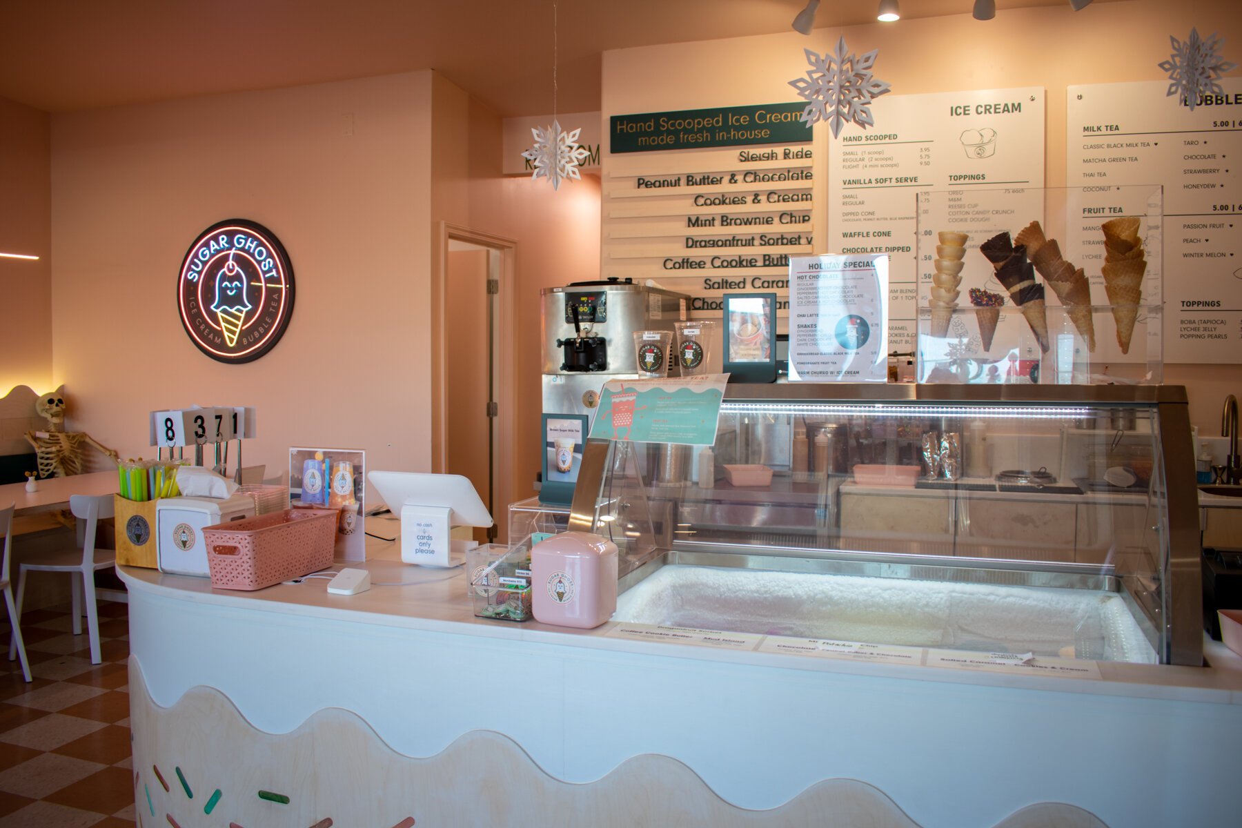 Sugar Ghost ice cream and bubble tea shop on Broad Avenue. (Sarah Rushakoff)