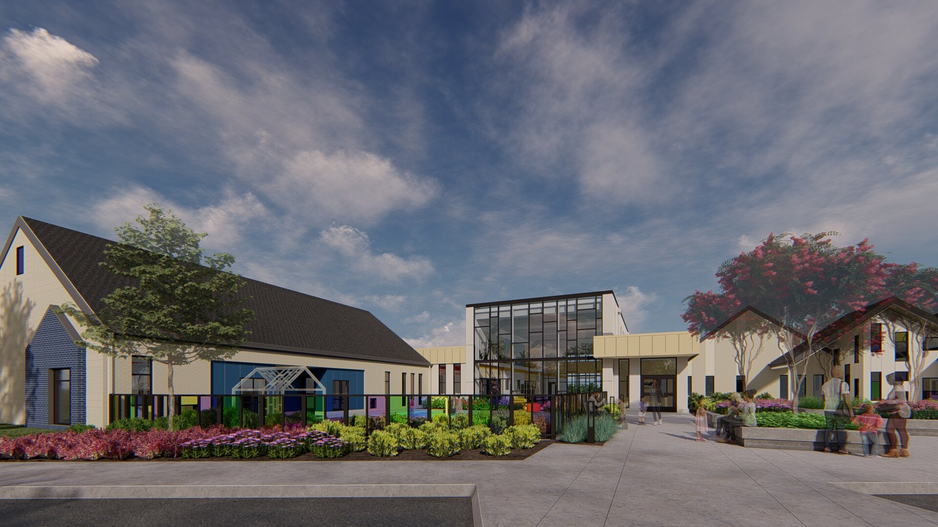 The Porter-Leath and University of Memphis Early Childhood Academy at Orange Mound is expected to open in January 2022. (Rendering submitted by Porter-Leath)