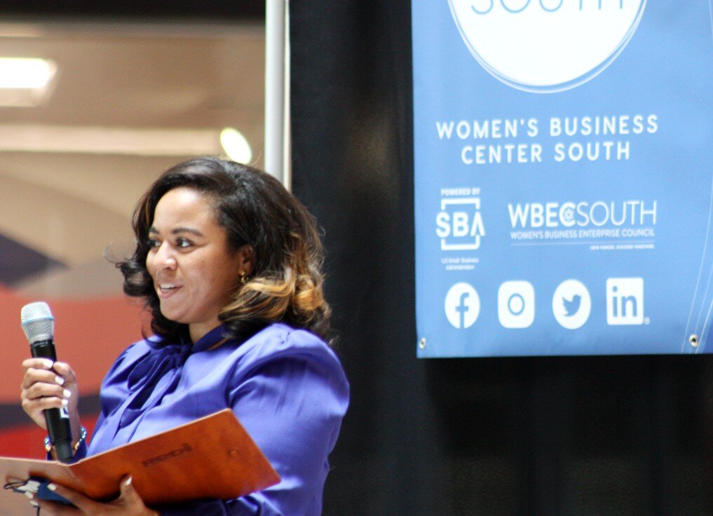 Vonesha Mitchell, pictured at the Women's Business Center South grand opening, will serve as the organization's executive director. (HGN / Cole Bradley)