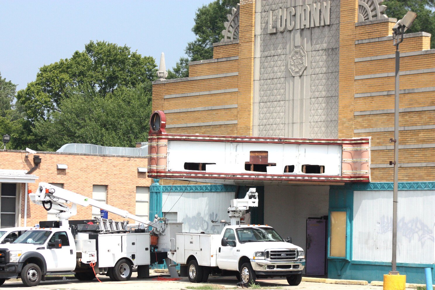 Renovations are under way at the former Lucian Theater/Paris Adult Theatre. The new owner plans to turn it into an event venue. (Cole Bradley)