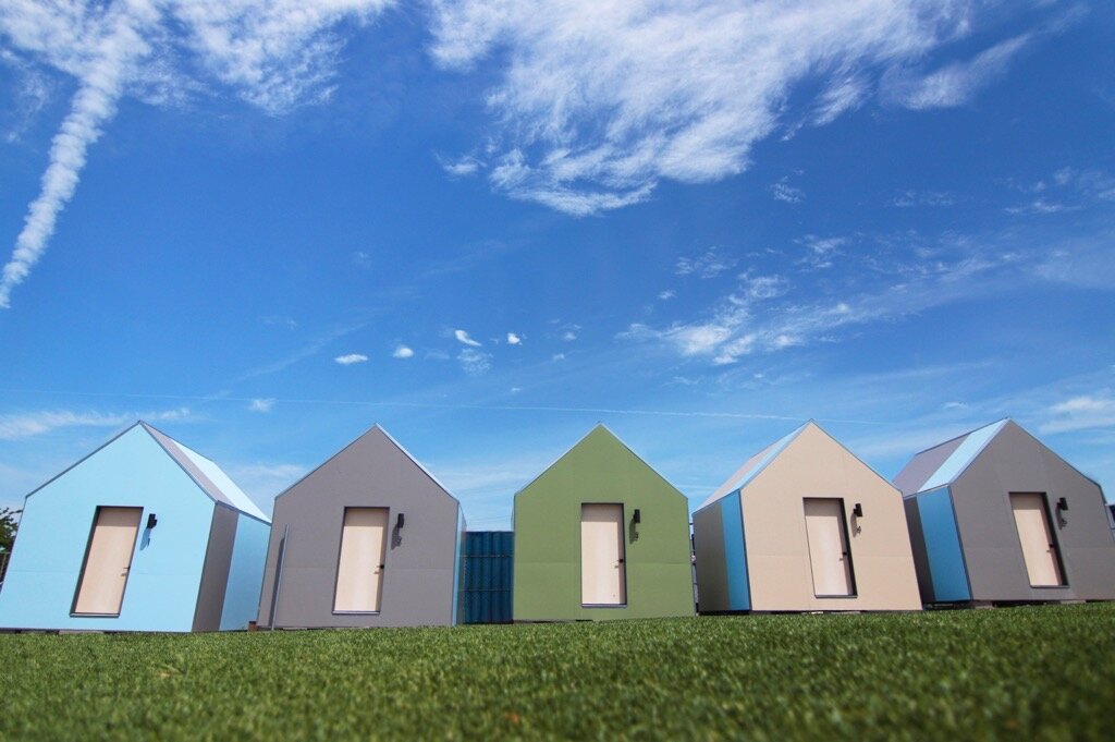 The first of the Hub Studios are currently located on the grounds of Hospitality Hub's new campus but will be moved before the expansion is complete. (Courtesy of Hospitality Hub)
