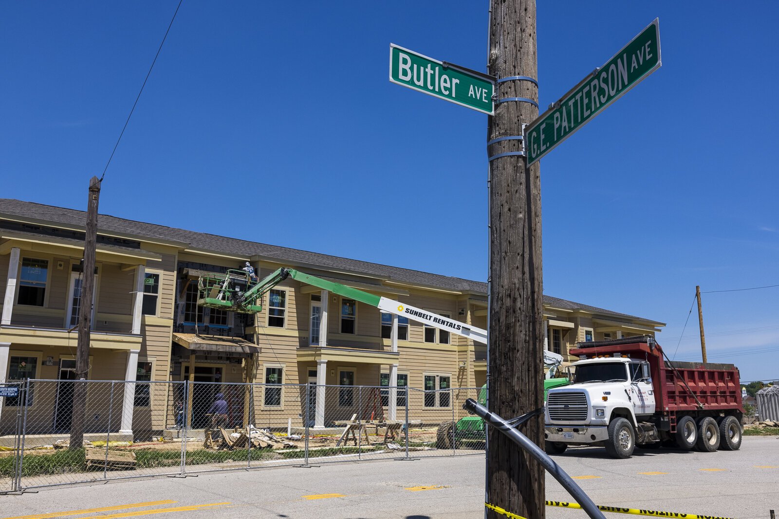 The Foote Park at South City development has six phases, which includes town homes and a senior living facility in its last stages. Work is currently in phase three. (Ziggy Mack)