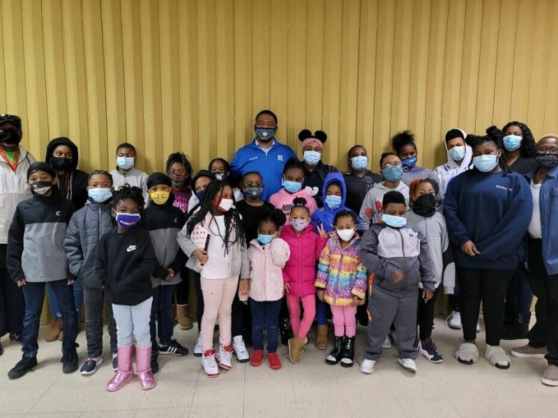 A group of Memphis Shelby PAL youth pose for a photo during the novel coronavirus pandemic. Founder Craig Little stands at the back center. (Submitted)