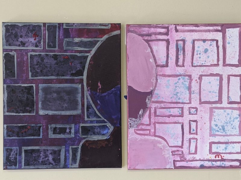 COVID-inspired art by Michael Newman Jr. The Arts Cafe will present "What's Your COVID Story?," a visual and spoken word arts exhibit, on April 24 from 12:00 p.m. to 3:00 p.m. (Submitted)