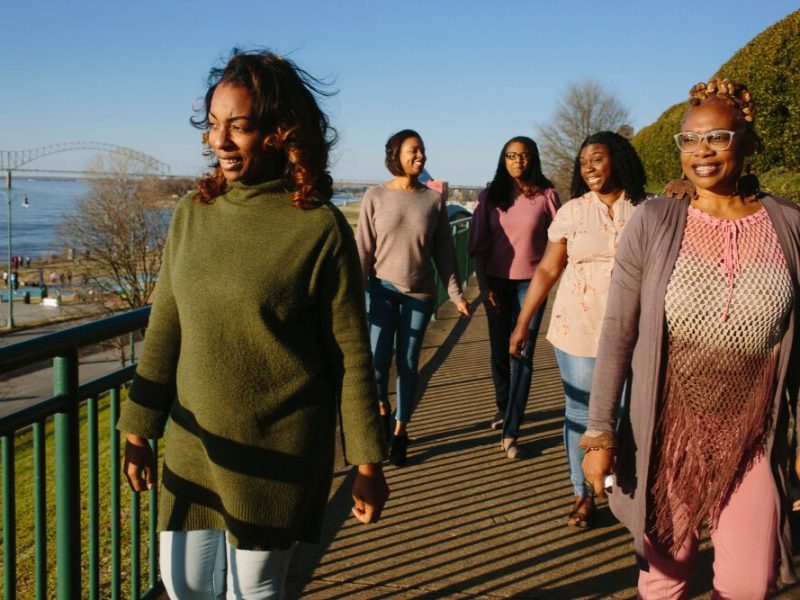 The doulas of Naturally Nurtured Birth Services are (left to right): Shanille Bowens, Tamera Stegall, Abeni Randle, Rhonda Okoth, andJacqueline Oselenin. (Ziggy Mack)