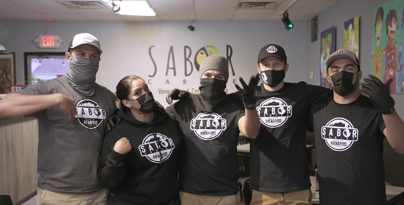 Sabor Caribe is family owned and operated. Left to Right: Owner Alejandro Romero, Vanessa, Rafael, Diego, and Marco. (High Ground News)