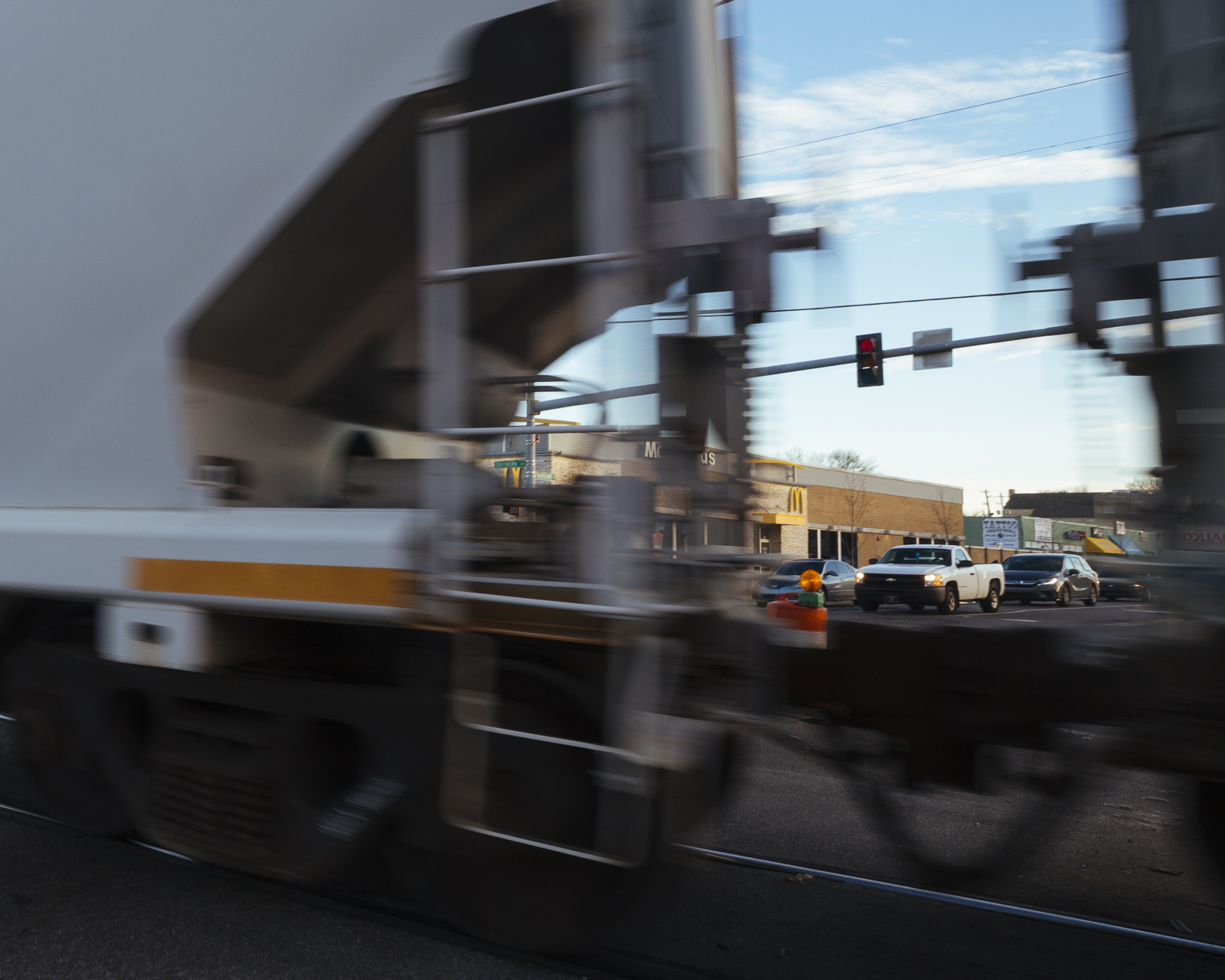 The trains of Southern Avenue brought the first University of Memphis students to the area in 1912. It is still a dominant feature of the district today, 2019. (Ziggy Mack)