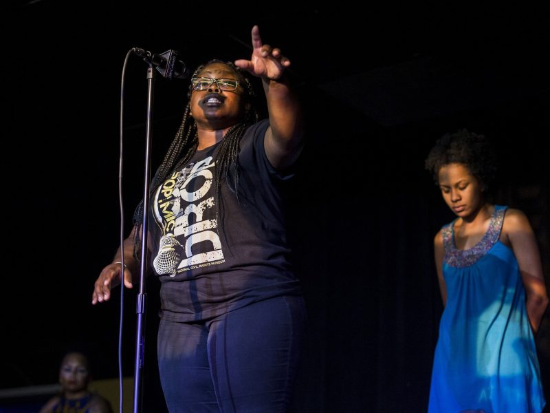 Carin Malone, who performs as Writeous Soul, is a Memphis slam poetry master working to revive the city's spoken word culture. She won the National Civil Rights Museum's Drop the Mic Poetry Slam in 2017 and now advises on the project. (Writeous Soul)