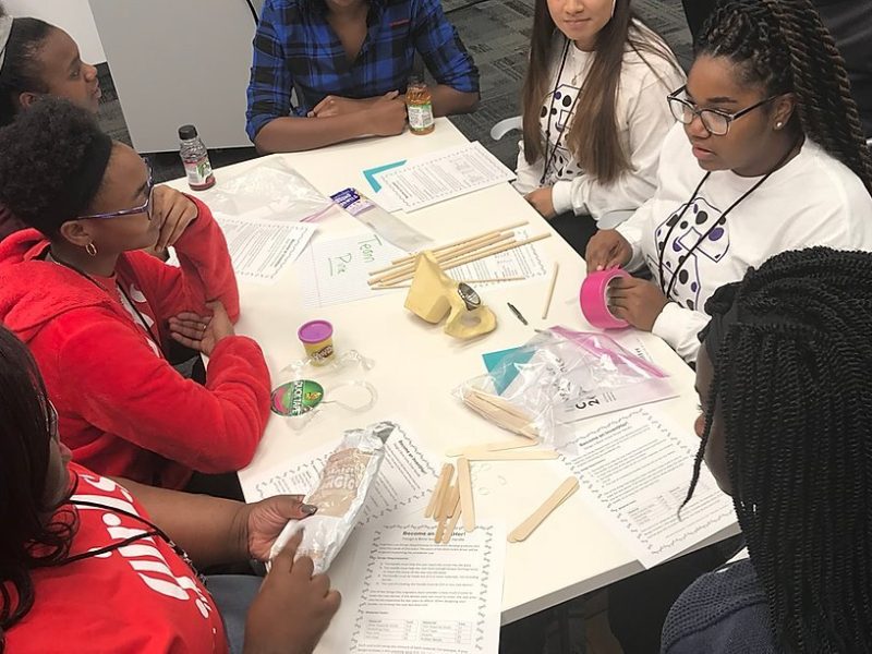 Attendees from the 2017 InventHER STEM Conference engage in a workshop. (InventHer)